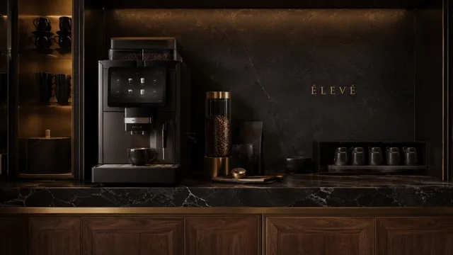 Premium ÉLEVÉ coffee equipment on black marble